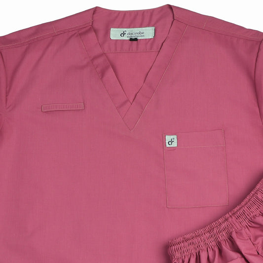 LITE - Mauve Pink Unisex Medical Scrub - Premium Scrub from docsrobe - Just Rs.3300! Shop now at docsrobe