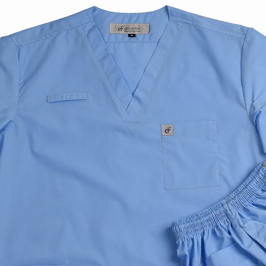 LITE- Sky Blue Unisex Medical Scrub - Premium Scrub from docsrobe - Just Rs.3300! Shop now at docsrobe