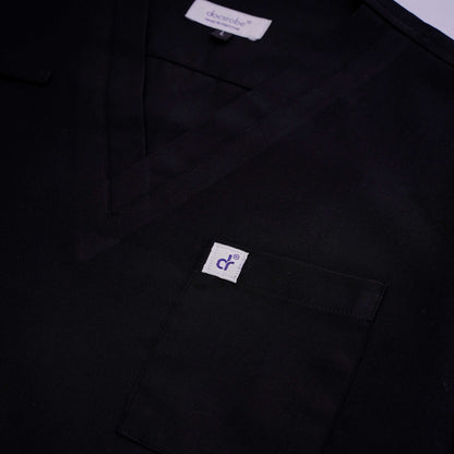 PRIME - Perfect Black Unisex Scrub