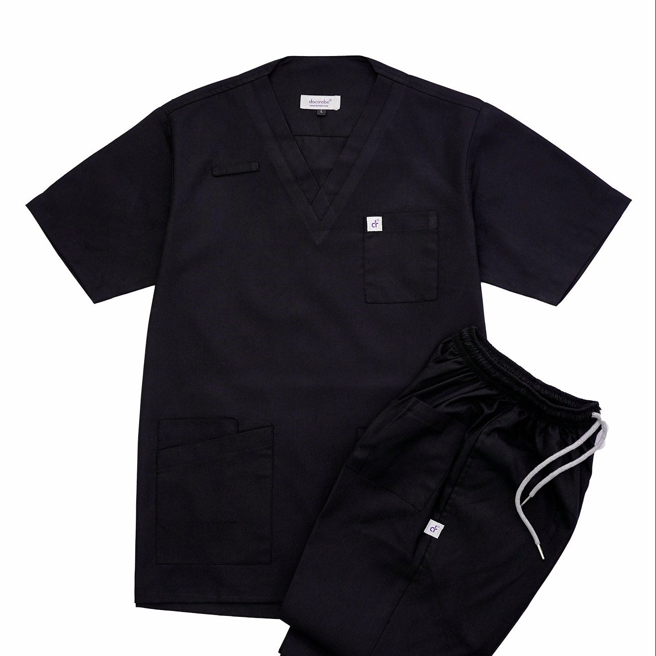 PRIME - Perfect Black Unisex Scrub